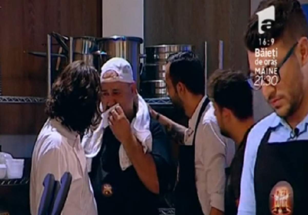 VIDEO / Lacrimi la "Chefi la cuţite"! Chefii s-au speriat de plânsul lui Nea Cocoş, însă motivul i-a lăsat fără cuvinte