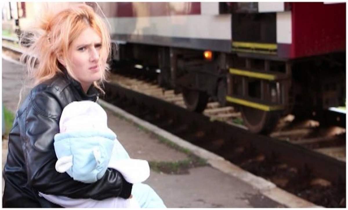 VIDEO / Poveste HALUCINANTĂ! A fost agresată sexual de tatăl vitreg, şi-a luat copilul de 4 luni şi trăiesc în gară