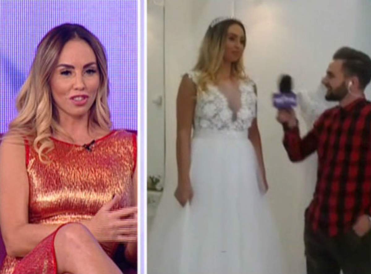 VIDEO / Flore Salalidis a îmbrăcat rochia de mireasă! Pe când nunta cu iubitul ei, Marco