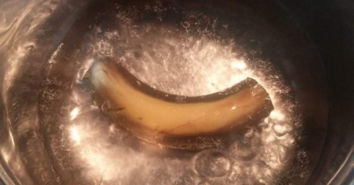 A băut apa în care a fiert o banană și s-a dus la culcare! Când a ajuns în pat a avut o surpriză