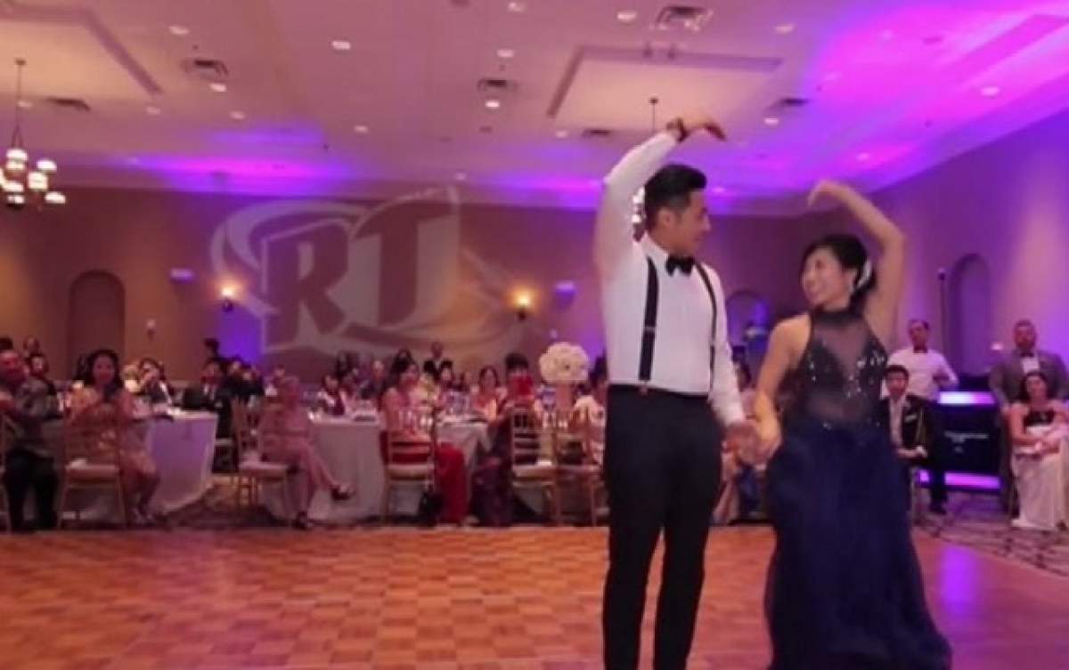 VIDEO / Nunta despre care se va vorbi şi peste 100 de ani! Doi tineri și-au suprins invitații cu un videoclip făcut pe loc, în timpul petrecerii
