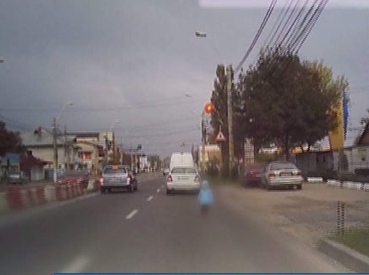 VIDEO / Carambol evitat în ultimul moment! Şoferii care au ieşit astăzi din Bucureşti au rămas şocaţi când au văzut ce se afla pe şosea