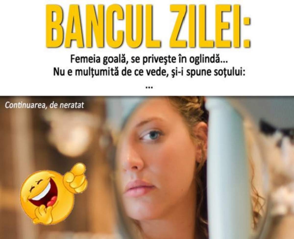 BANCUL ZILEI: Miercuri - Femeia goală, se priveşte în oglindă...