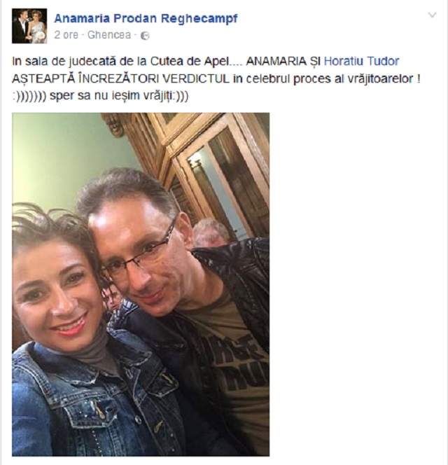 FOTO / Ce făcea Anamaria Prodan în timpul procesului cu vrăjitoarele. Uite cum aştepta impresara verdictul