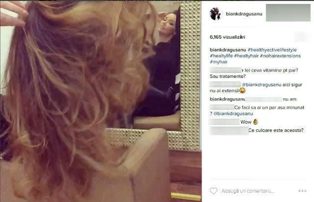 VIDEO / Când nu se mândreşte cu comoara Sofia, Bianca Drăguşanu are un alt motiv de mândrie! Cum arată părul vedetei fără extensii