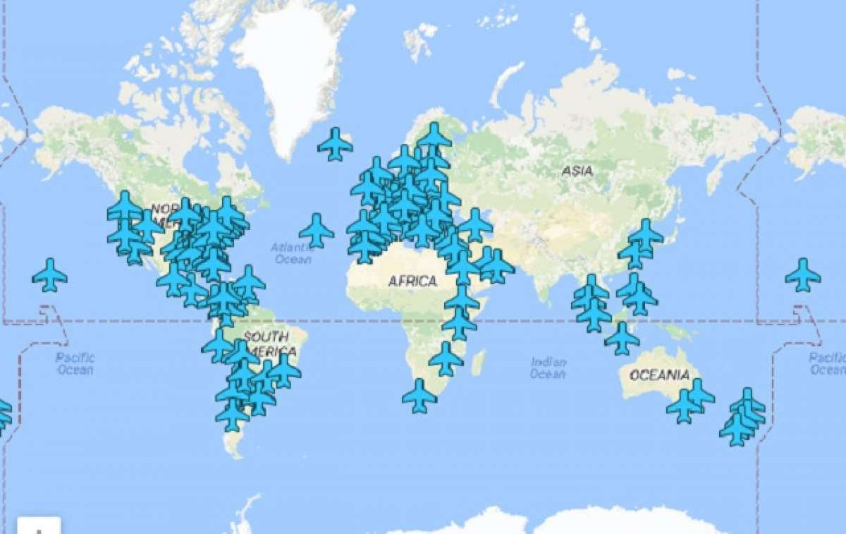Hartă interactivă a parolelor WiFi în aeroporturile din întreaga lume la îndemâna tuturor
