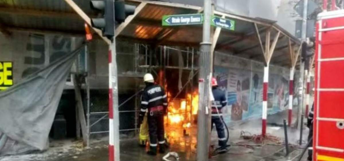 VIDEO / Incendiu de proporţii în centrul Bucureştiului: "Există riscul unei explozii!"