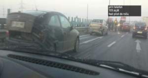 Accidente în lanţ pe Autostrada Soarelui: 22 de răniţi, peste 20 de autoturisme implicate