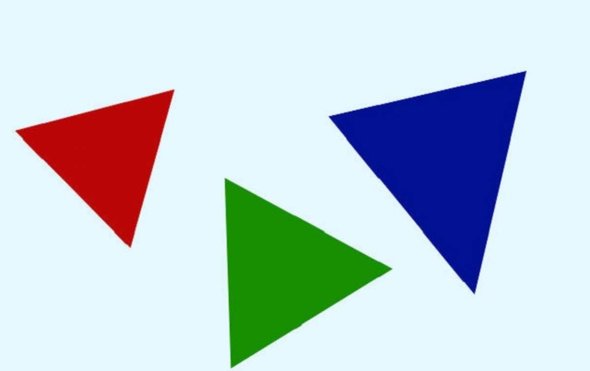 Testează-ți perfecționismul! Care e diferența dintre cele trei triunghiuri?