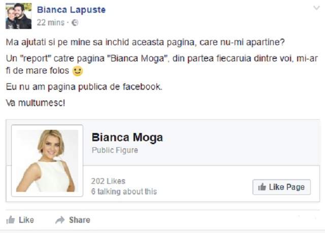 Bianca Lăpuște, atacată de un necunoscut! Le-a cerut ajutor prietenilor săi: ”Nu-mi aparține”