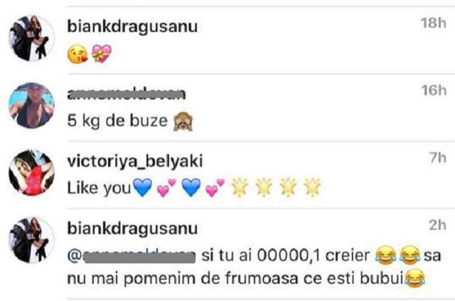 FOTO / Bianca Drăguşanu, judecată de o fană pentru "5kg de buze". Vedeta a pus-o la punct cu un răspuns ce te lasă mască