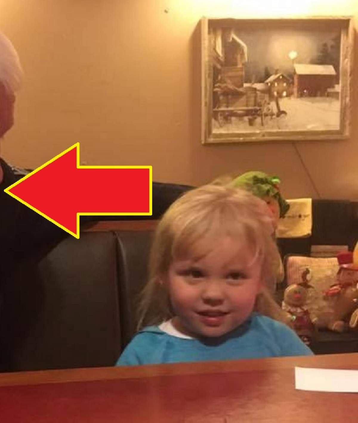 Moș Crăciun EXISTĂ și NU are barbă lungă! O fetiță de trei ani l-a descoperit în timp ce lua cina