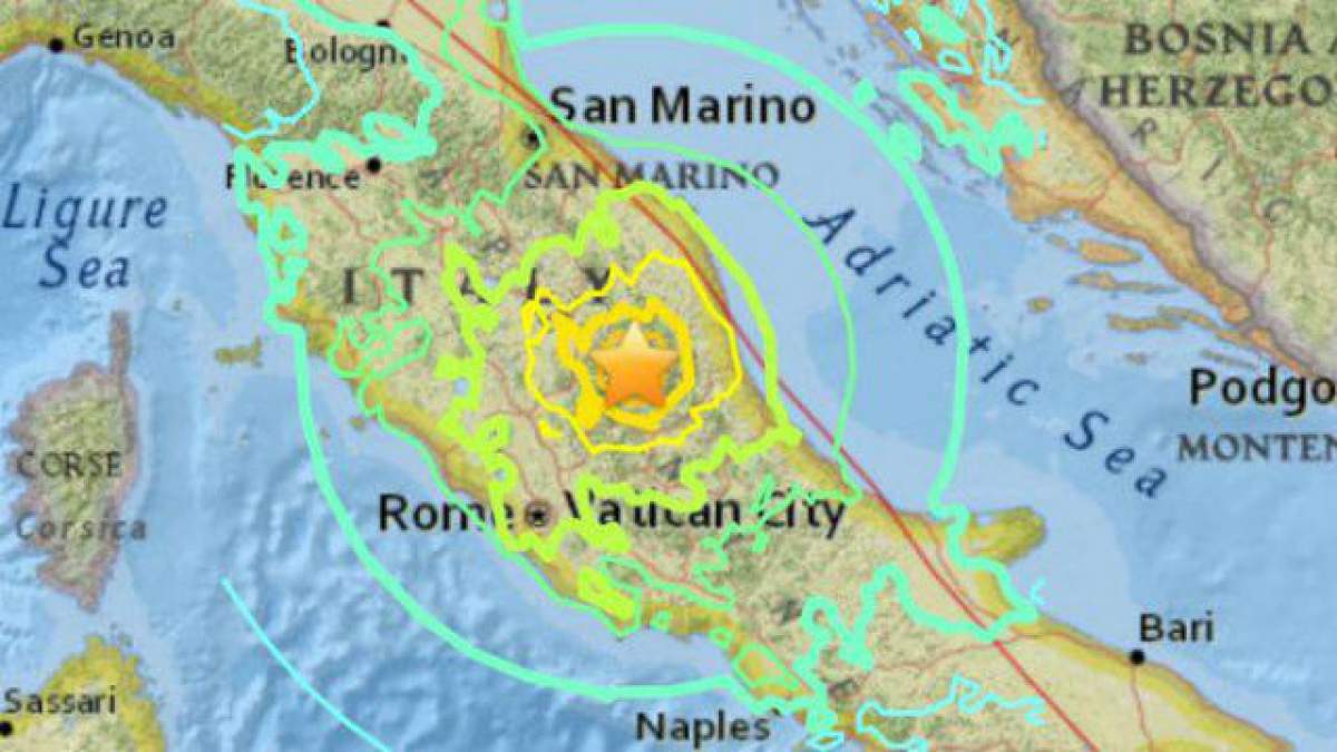 E alertă! Un nou cutremur s-a înregistrat în Italia! A avut o magnitudine de 4,4 grade pe scara Richter