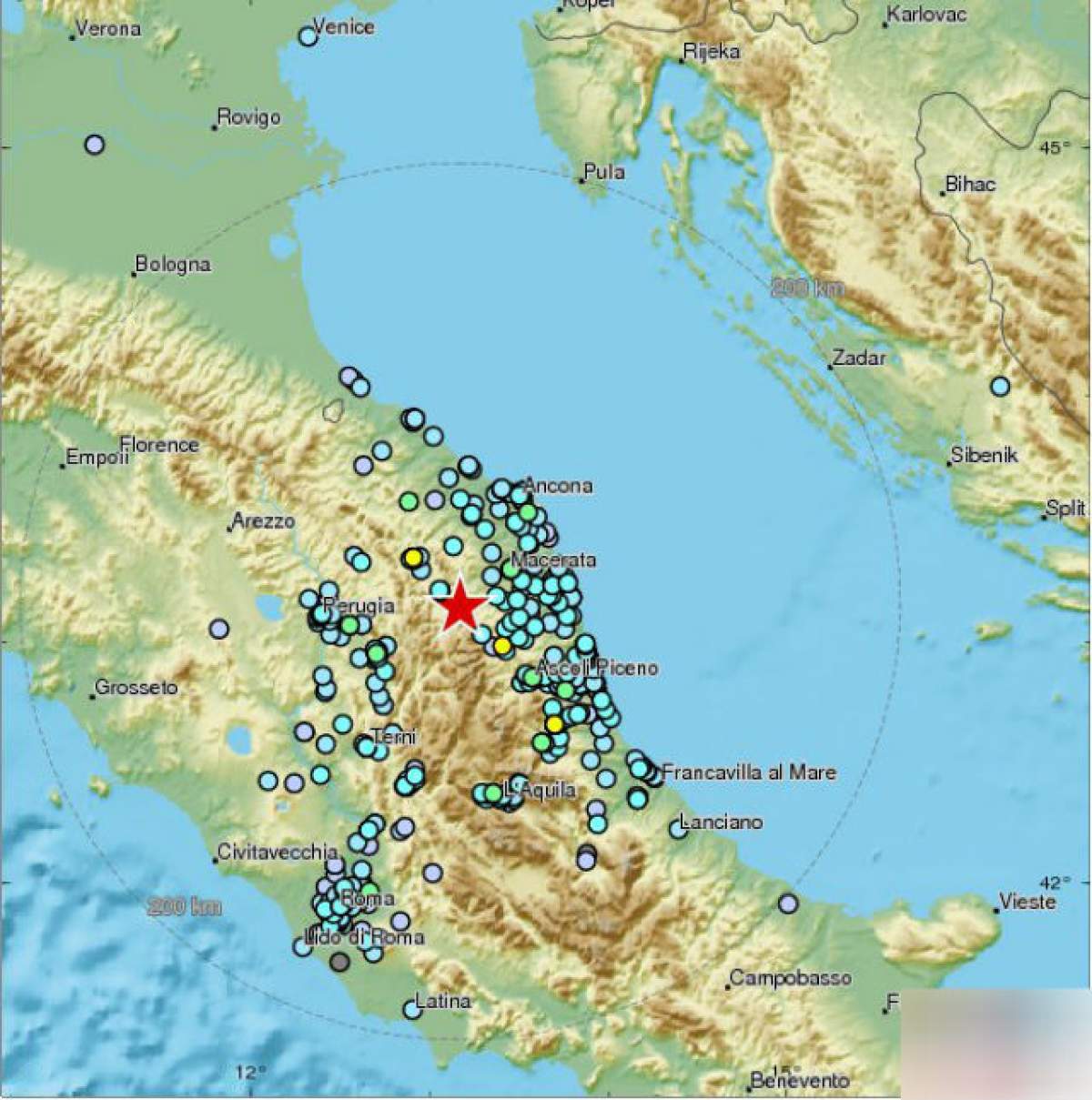 Un nou CUTREMUR s-a produs în Italia! A avut o magnitudine de 4,8 grade pe scara Richter