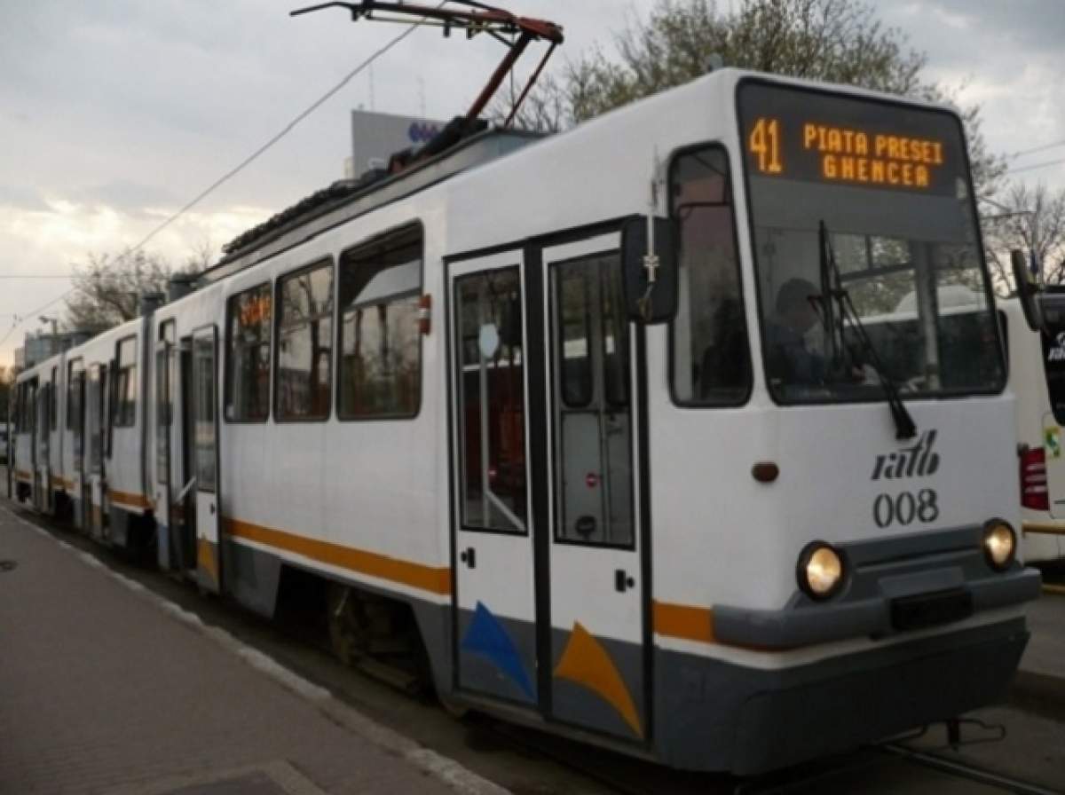 Accident pe linia tramvaiului 41!