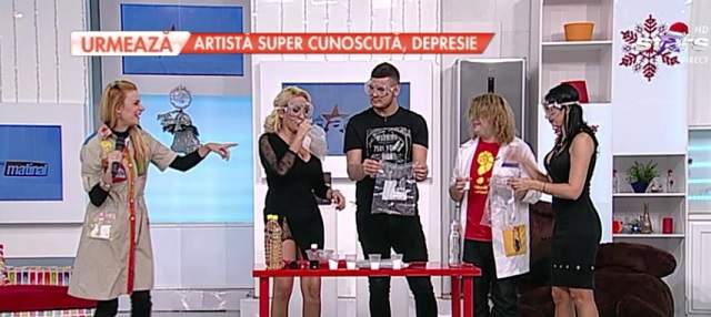 Experiment chimic în platoul emisiunii "Star Matinal"! "S-a făcut gaură în podea"