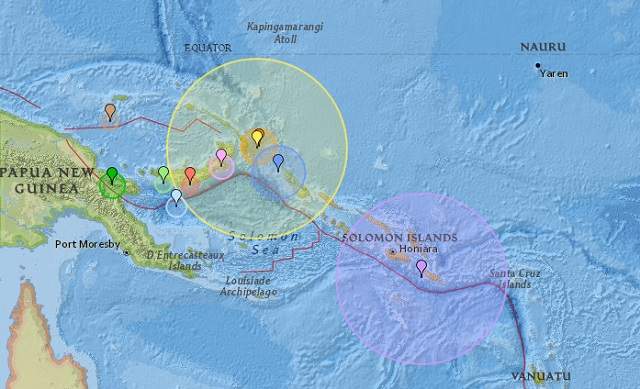 Cutremur cu magnitudinea 8 pe scara Richter în largul Papua Noua Guinee