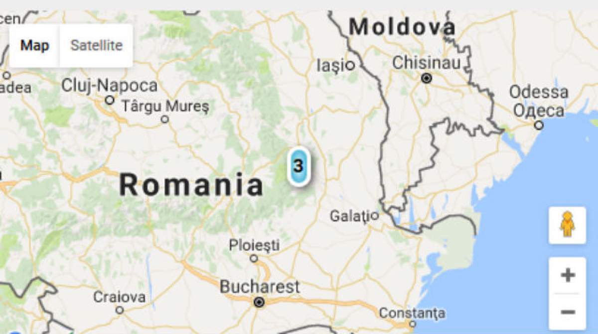 România s-a cutremurat! Un seism cu o magnitudine de 3 grade pe scara Richter s-a înregistrat în Vrancea