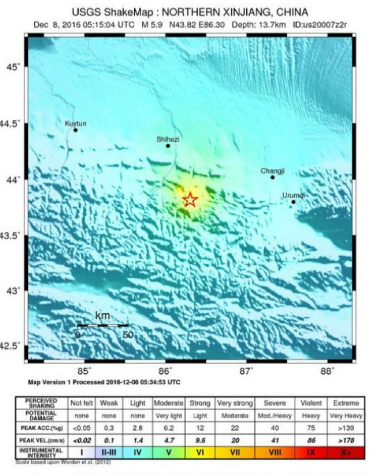 Cutremur de 6,4 grade pe scara Richter, în China