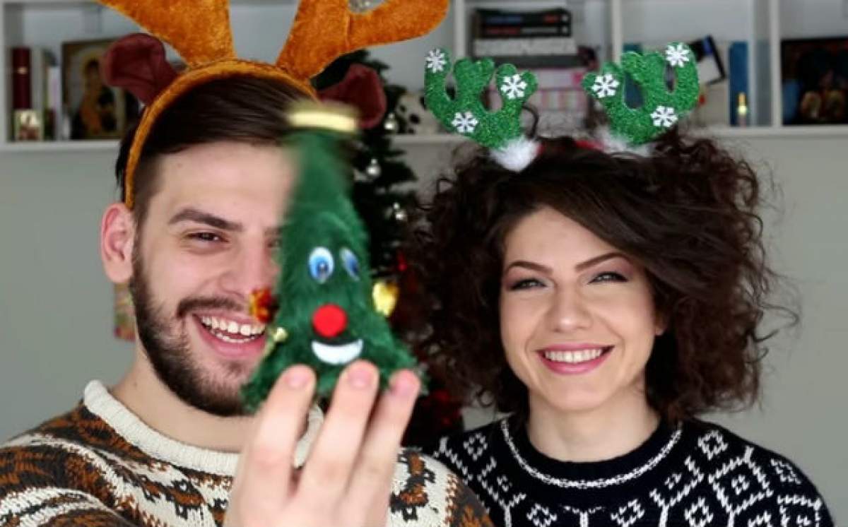VIDEO / Adriana şi Valentin, foşti concurenţi de la "Mireasă pentru fiul meu", au împodobit bradul de Crăciun! Toţi au izbucnit în râs, după ce au văzut imaginile