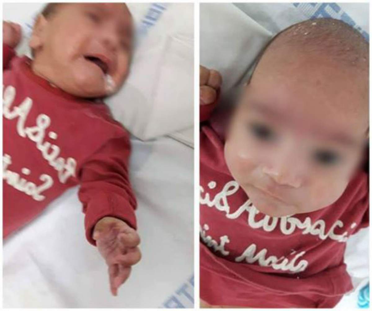 VIDEO / Caz uluitor! Un băieţel de 4 luni a fost abandonat pe patul de spital de mama lui