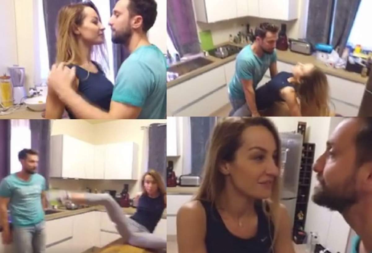 VIDEO / Atingeri fierbinţi între Dani Oţil şi Flavia la el acasă! Imaginile necenzurate au ajuns pe internet