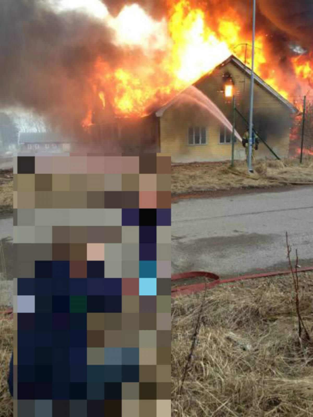 FOTO / Inconştienţă maximă, nu glumă! Gestul făcut de un bărbat în timp ce-i ardea casa te va lăsa fără cuvinte
