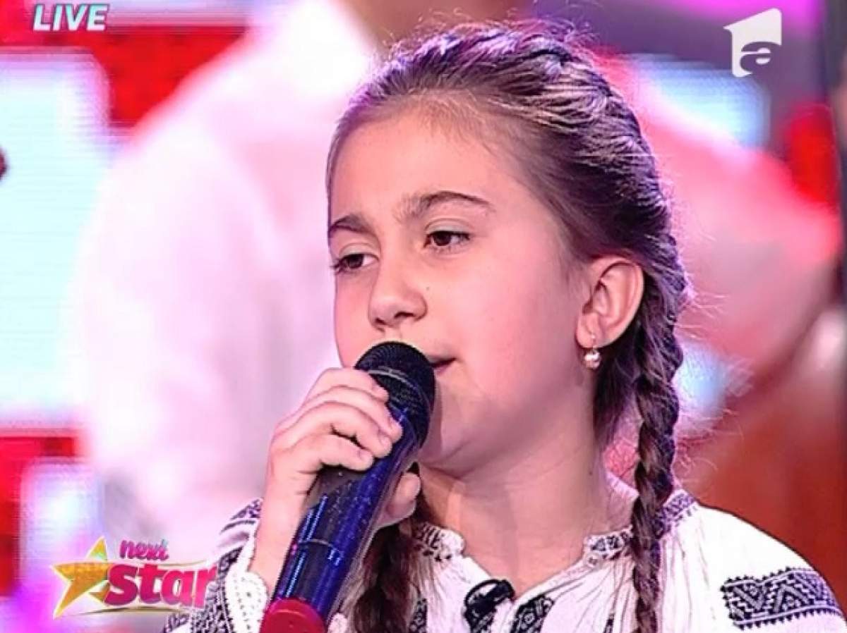 VIDEO / Ți se pare că o asculți pe Maria Ciobanu. ”Micuța privighetoare” a cântat cu taraful la ”Next Star” și a ridicat publicul în picioare