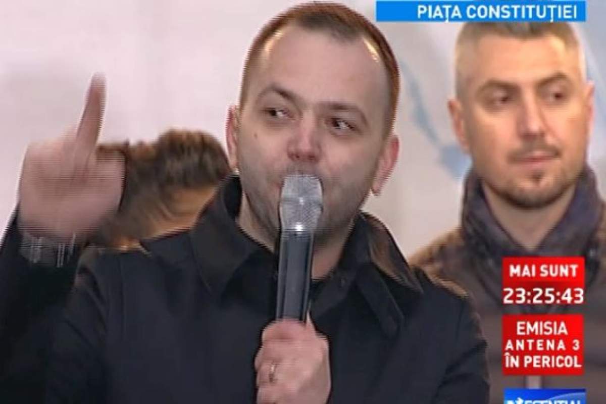 VIDEO / Mihai Morar, mesaj din Piaţa Constituţiei: "Să vă fie ruşine!"