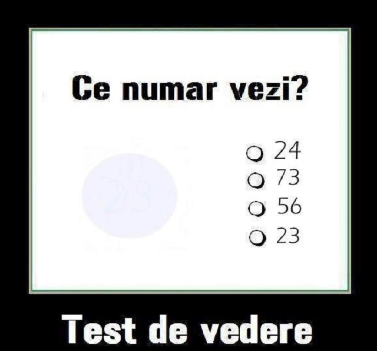 TEST! Tu ce număr vezi? Vezi răspunsul corect şi verifică dacă ai probleme cu ochii!