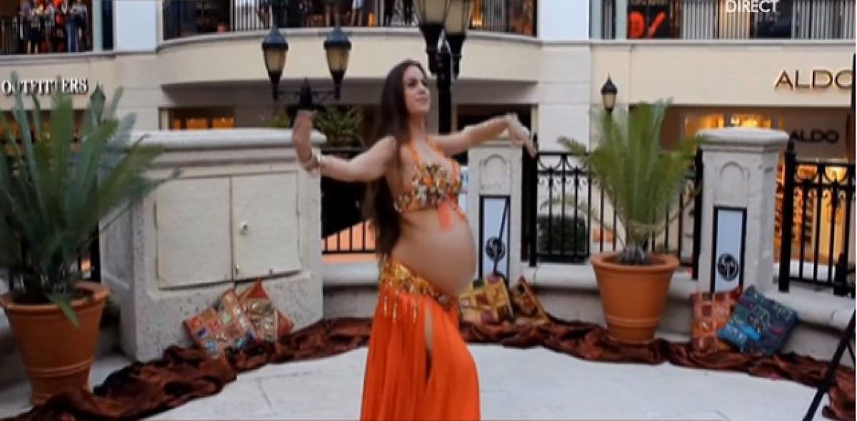VIDEO / Este însărcinată în 9 luni, dar asta nu o opreşte să danseze demenţial! Merită să priveşti aceste imagini