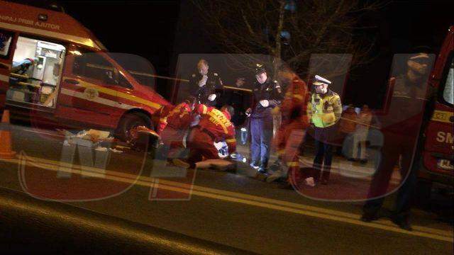 VIDEO / Accident grav în Capitală! Un şofer a dat cu maşina peste un bărbat. Imaginile sunt şocante
