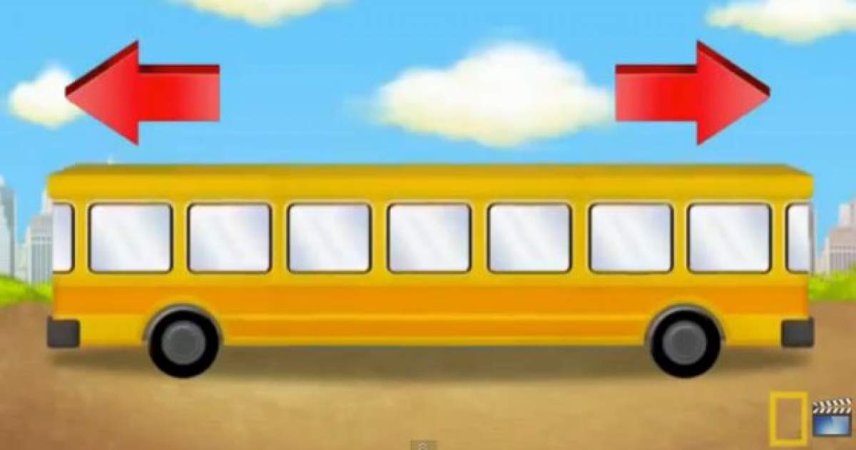 VIDEO / Pentru copii e floare la ureche, dar adulţii o cam dau de gard! Tu ştii răspunsul corect la întrebarea: "În ce direcţie merge autobuzul?"