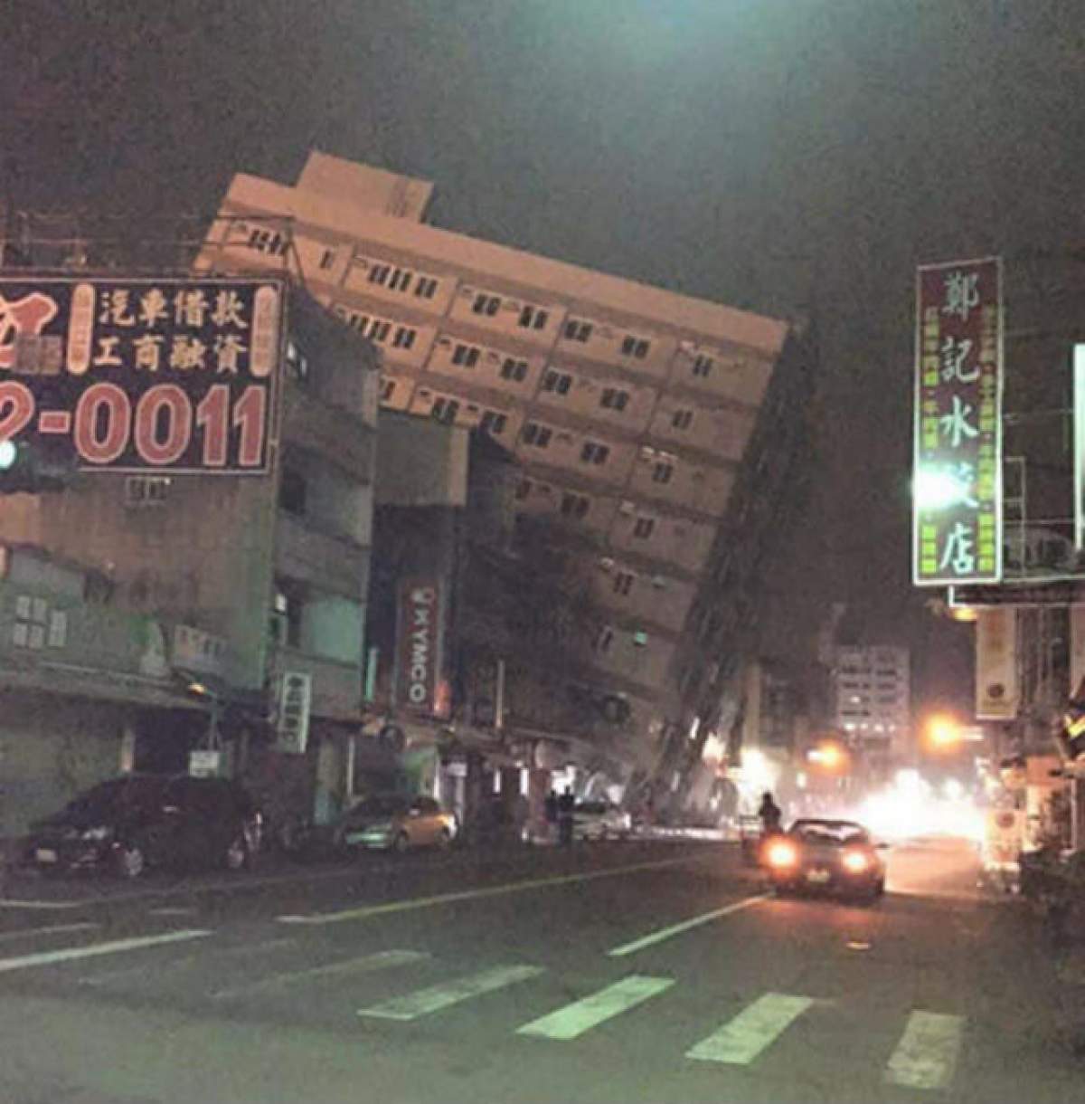 VIDEO / Imagini de coşmar, în urma cutremurului de 6,4 grade din Taiwan! Bilanţul este tragic: cinci morţi, 150 de răniţi şi numeroase clădiri distruse