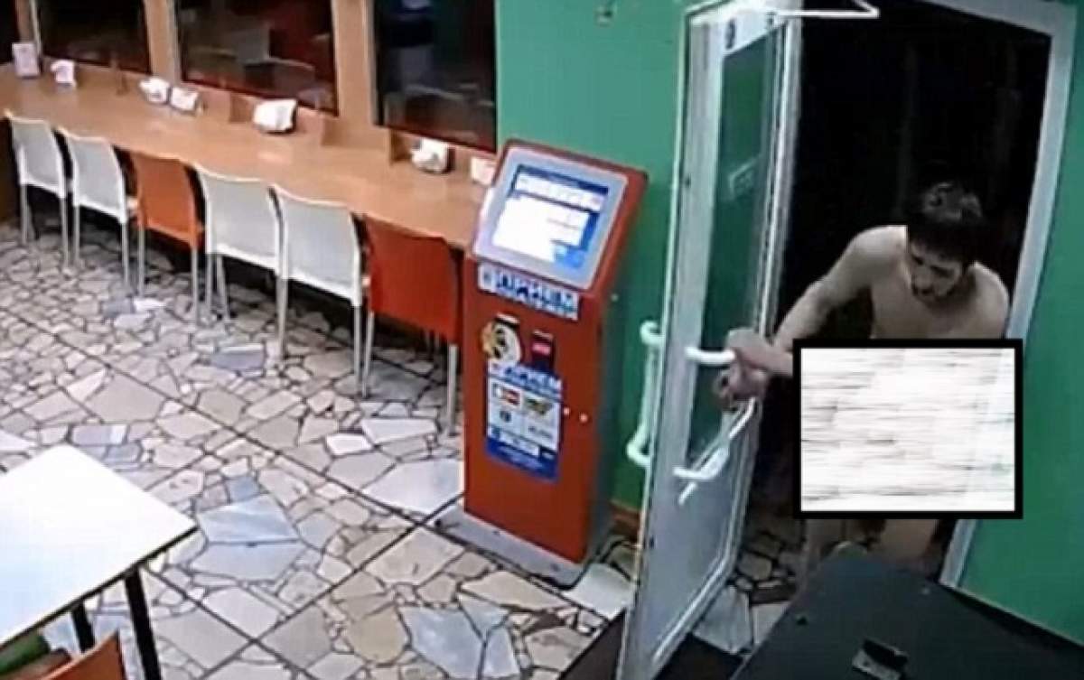 VIDEO / A intrat într-o cafenea complet dezbrăcat şi i-a cerut chelneriţei să-l împuşte în cap! RAPID! Ce s-a întâmplat apoi