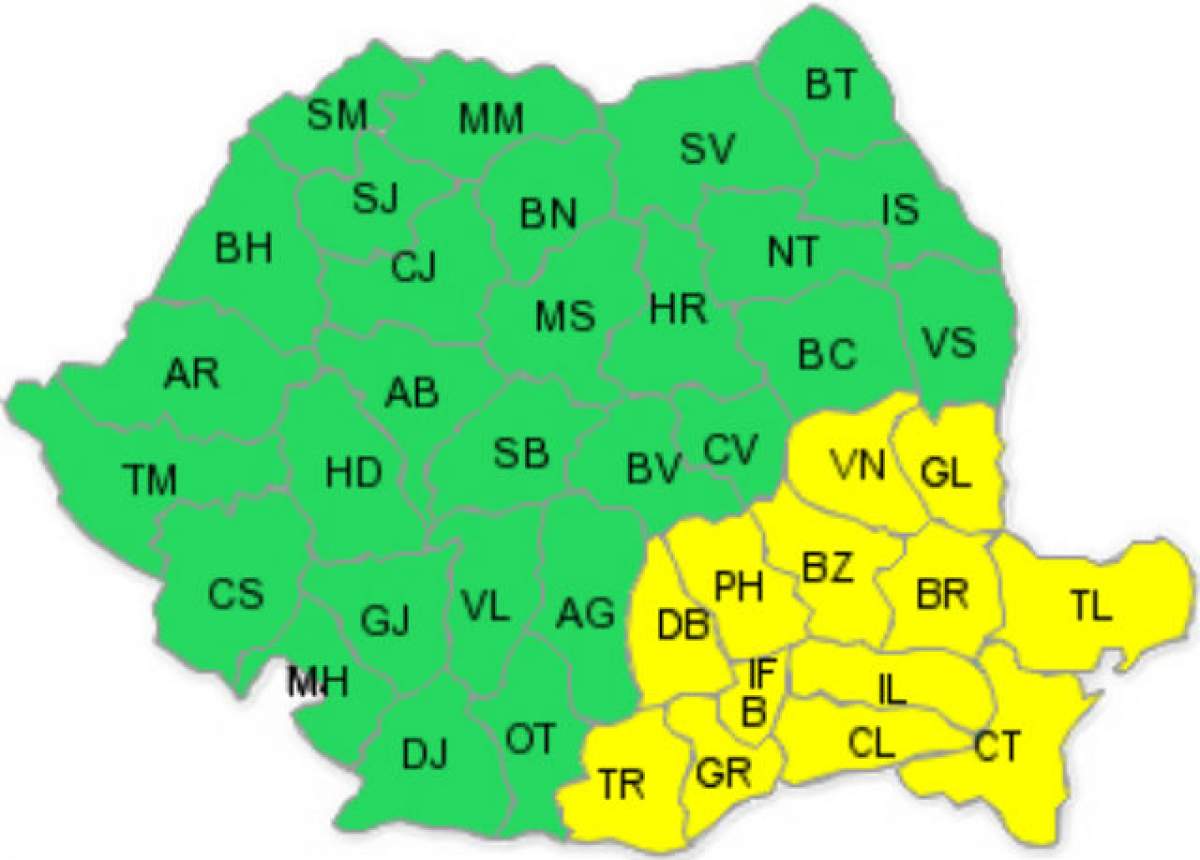 Vremea capricioasă continuă! Meteorologii au emis o nouă avertizare COD GALBEN de VÂNT