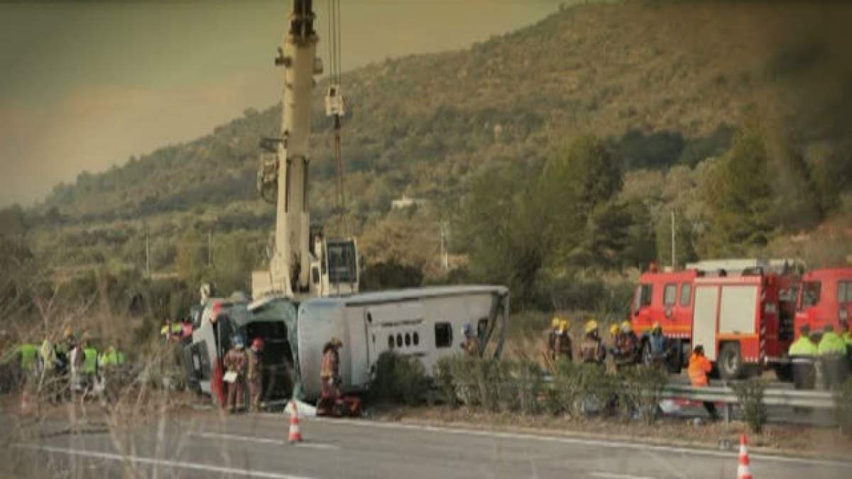 O studentă româncă a murit, în Spania, în urma unui accident cumplit de autocar