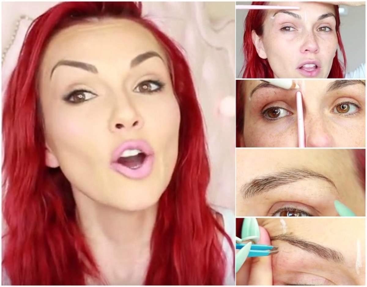 VIDEO / Cum să-ţi pensezi, tunzi şi conturezi singură sprâncenele! Dă-le forma dorită într-un mod cu adevărat profesional