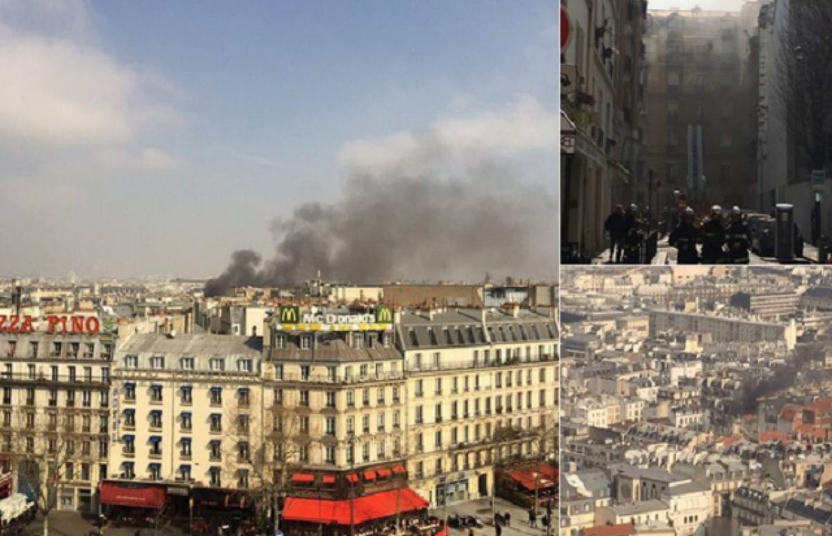 Explozie puternică într-un bloc din centrul Parisului