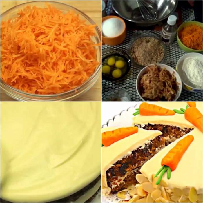 REŢETA ZILEI - JOI: Prăjitura cu morcovi, cu numai 200 de calorii