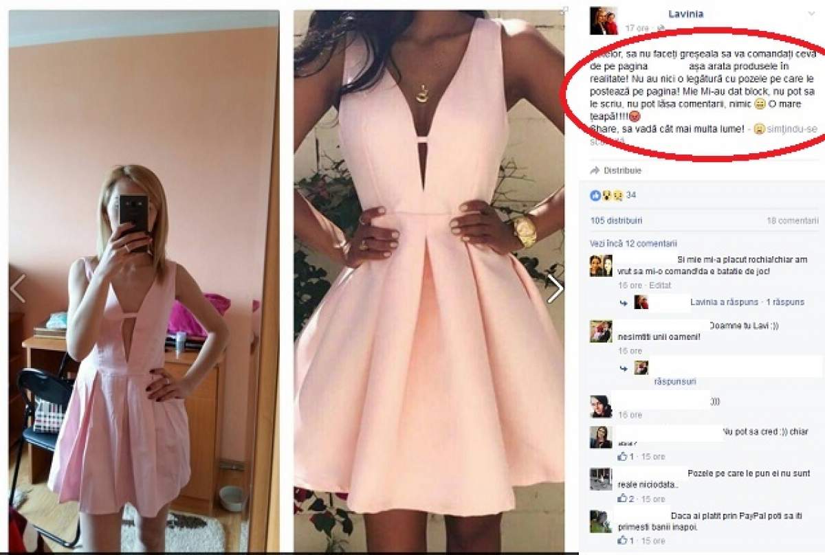 O tânără din România şi-a comandat o rochie online! A avut un şoc când a văzut ce a primit în pachet şi a făcut totul public. Imaginile spun TOT