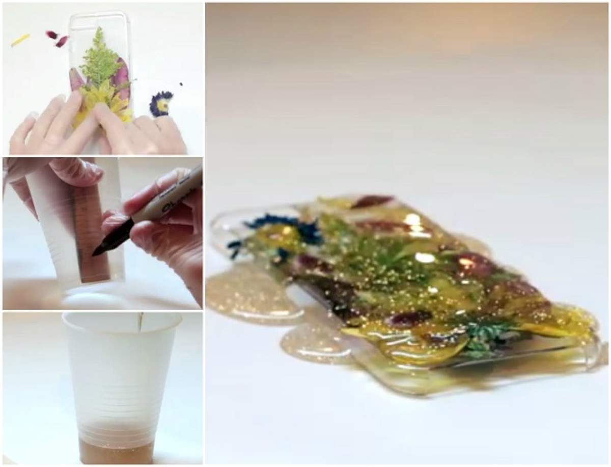 VIDEO / A presat flori şi le-a pus pe carcasa telefonului! Ce a urmat după câteva minute a ajuns viral