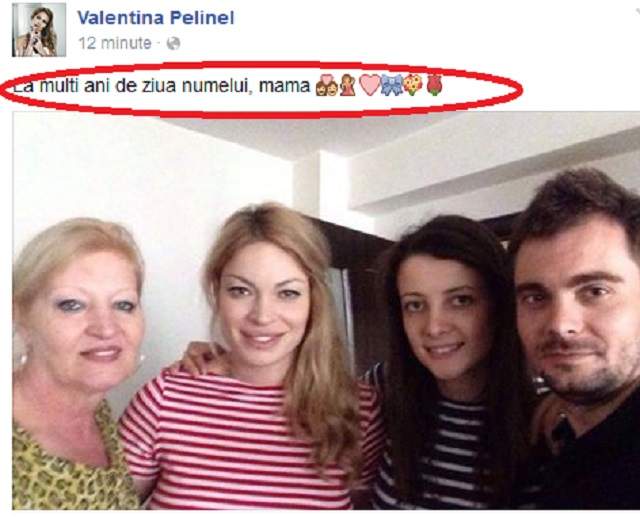 Ce a apărut pe pagina de Facebook a Valentinei Pelinel cu câteva săptămâni înainte de a deveni mamă