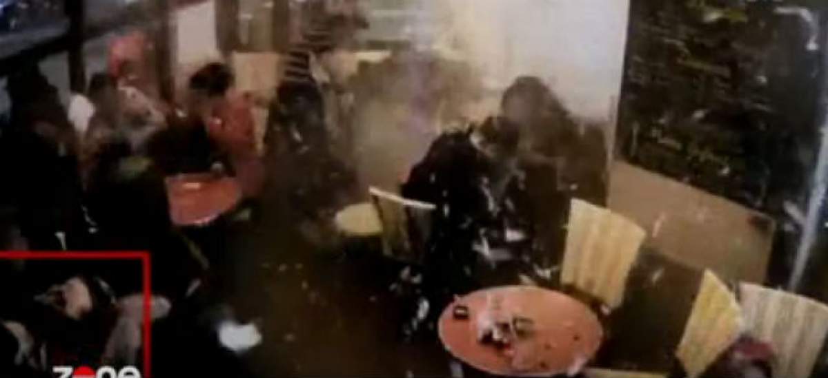 VIDEO ŞOCANT / Momentul în care unul dintre atacatorii din 11 noiembrie se detonează într-un restaurant. O televiziune franceză a făcut publice mai multe imagini