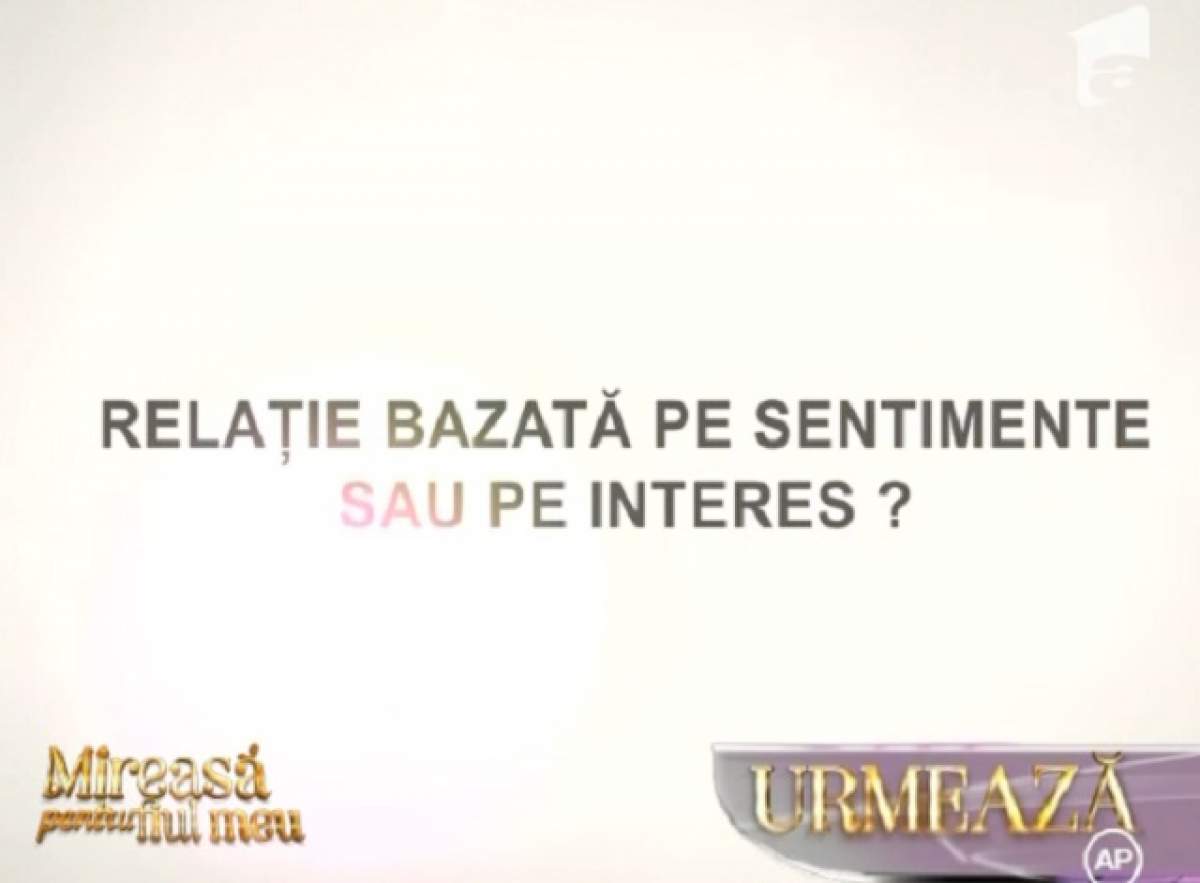 AU FOST PRINŞI cu MINCIUNA! Doi concurenţi de la "Mireasă pentru fiul meu" formează un cuplu doar în faţa camerei: "Ne căsătorim, luăm banii şi după divorţăm"