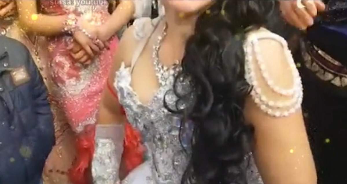 VIDEO / Extravaganţă maximă la o nuntă din Corabia! Cum arată mireasa cu dinţi de aur care a magnetizat toate privirile
