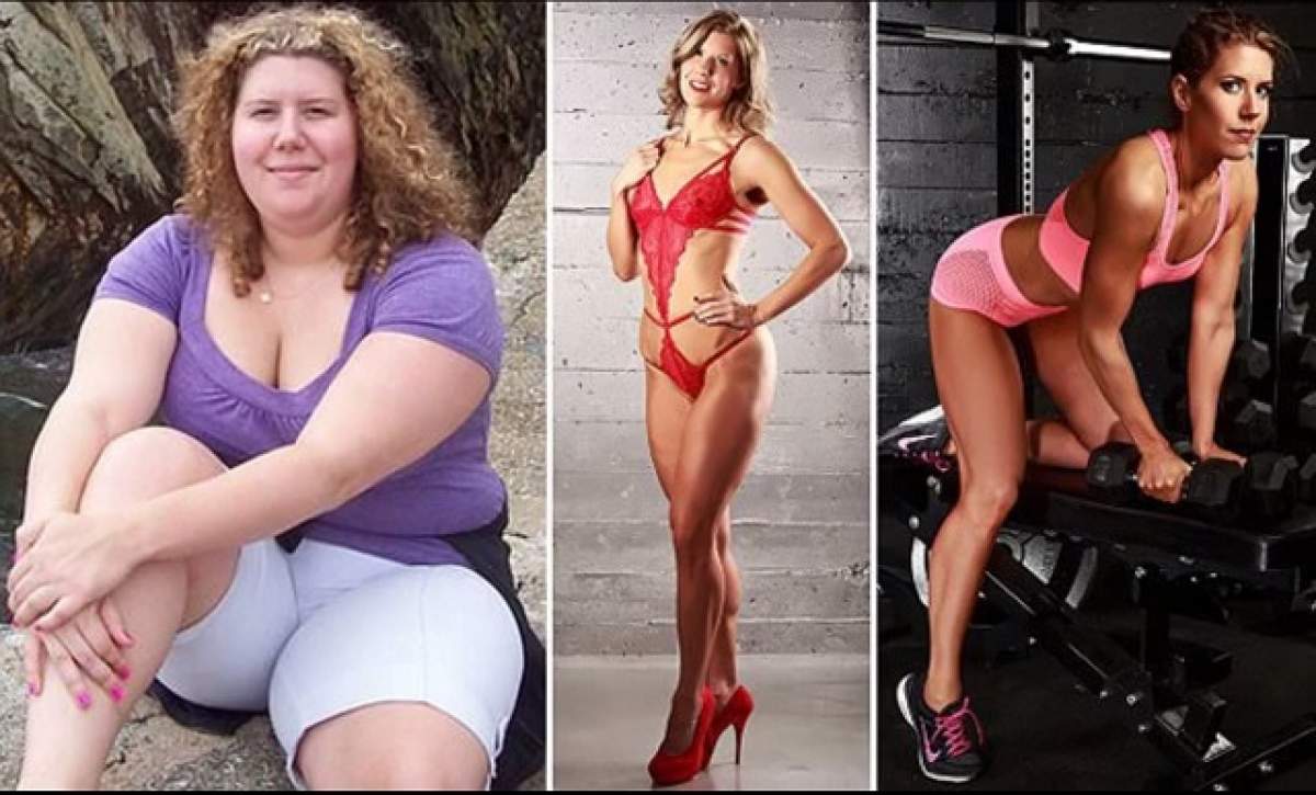 Transformarea spectaculoasă a unei femei care cântărea 105 kilograme! A reuşit să dea jos peste 50 de kilograme, fără operaţii estetice şi e o bombă sexy