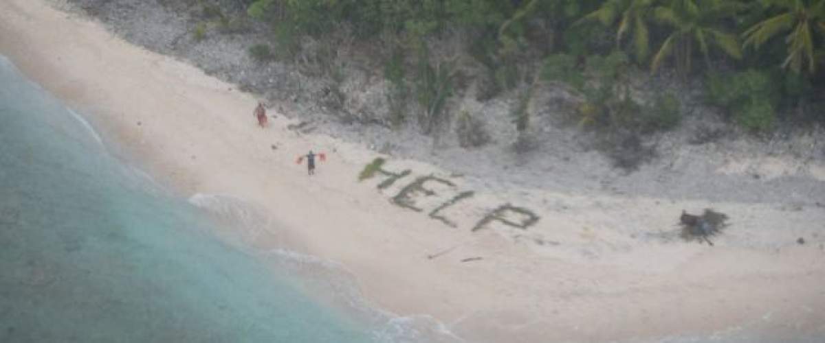 VIDEO / Salvare spectaculoasă! Cum au reușit trei bărbați să ceară ajutorul de pe o insulă pustie din mijlocul oceanului