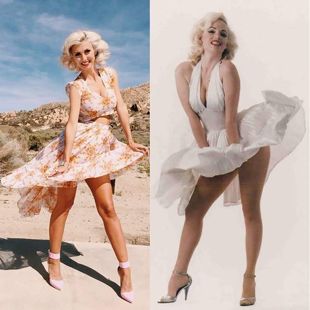 FOTO / S-a transformat în Marilyn Monroe şi e mai frumoasă ca niciodată! Andreea Bălan, o nouă apariţie ravisantă