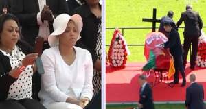 FOTO / Soţia lui Patrick Ekeng, devastată pe stadionul DINAMO. Imagini tulburătoare